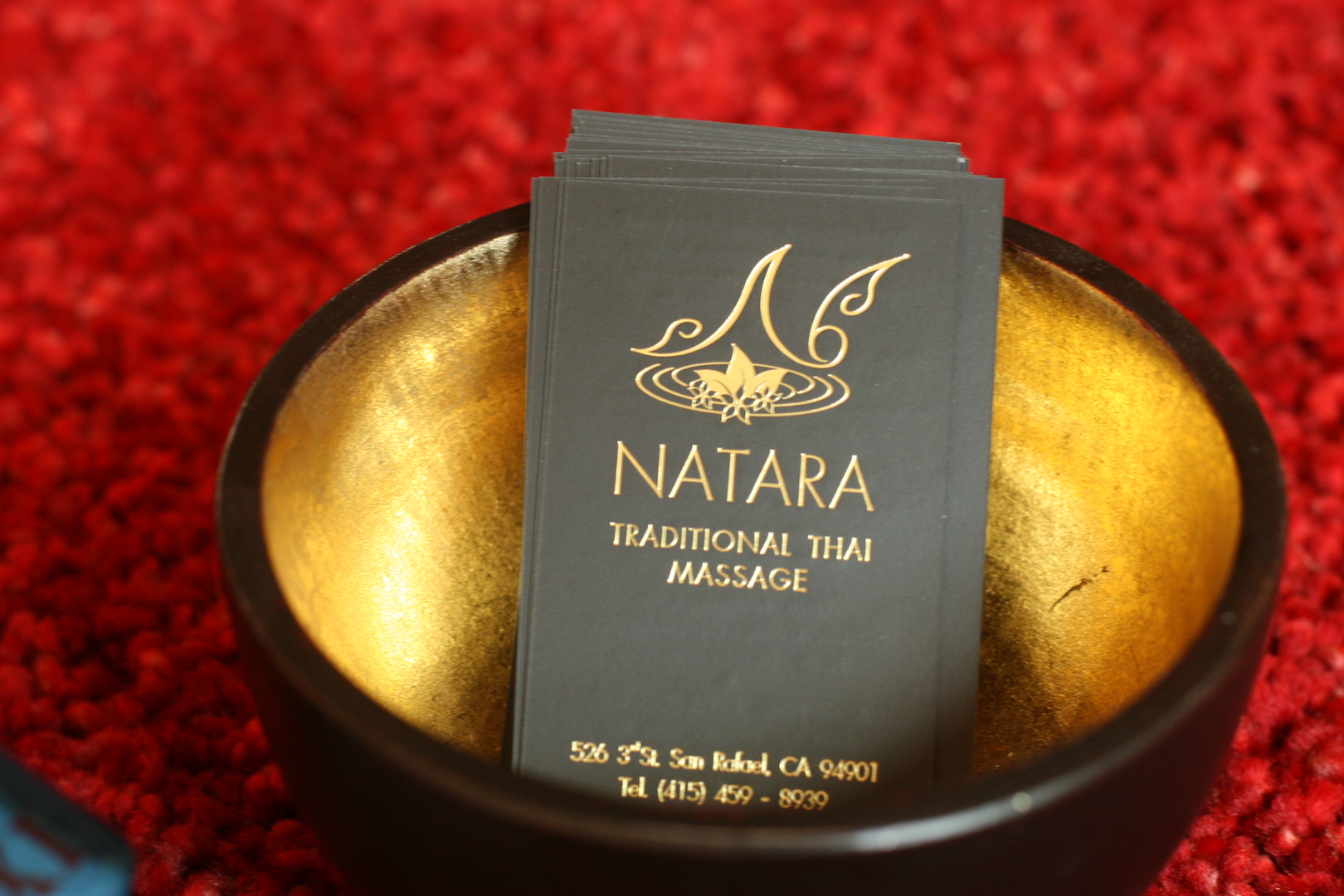 Natara Thai Massage business card